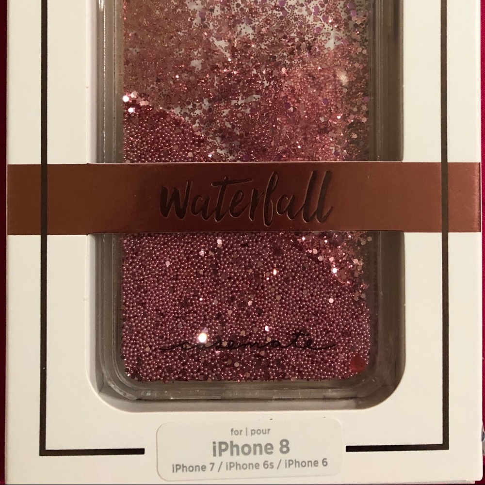 Waterfall glitter shake it up iPhone case